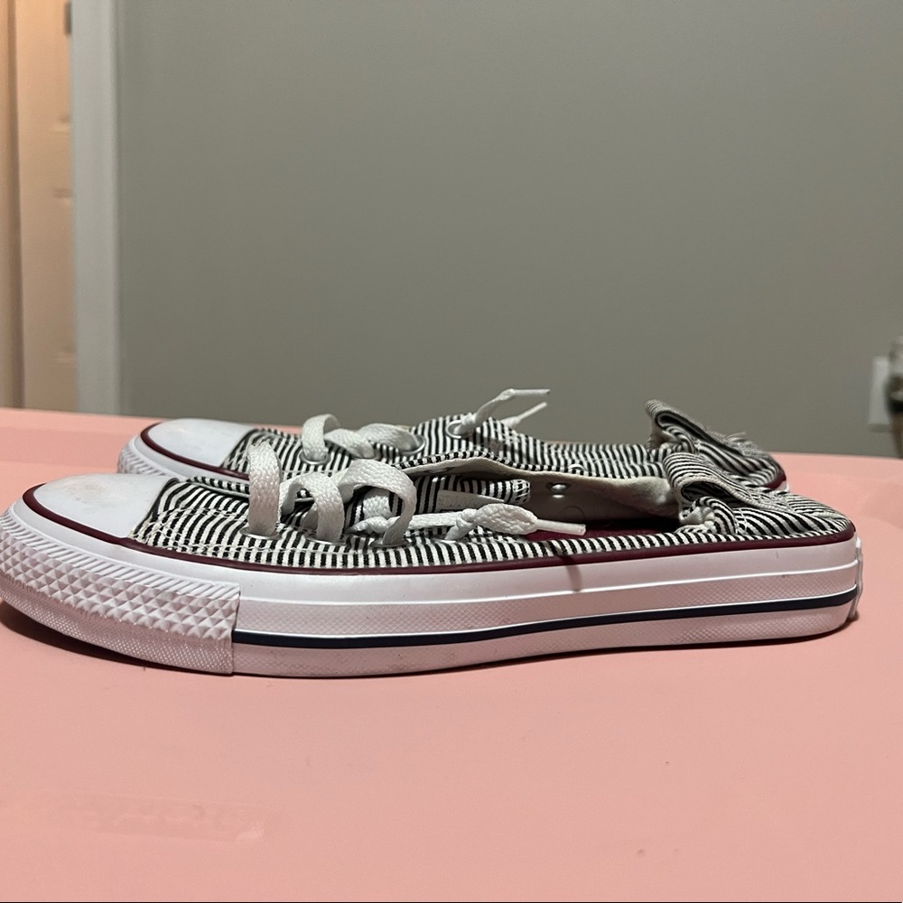 Red black white converse